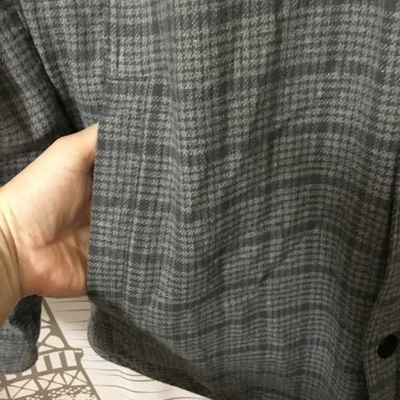 HAWX MEN'S LIGHT & DARK GRAY PLAID SHERPA LINED WORK INSULATED JACKET ~ XL - Picture 4 of 10